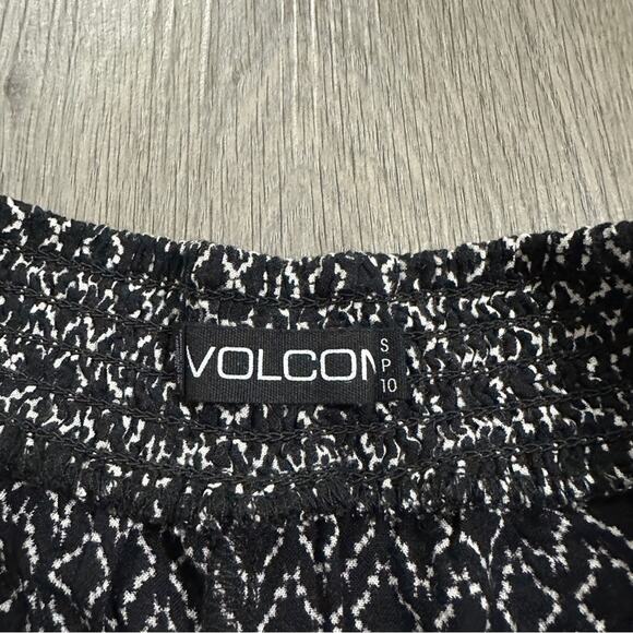 Volcom Black & White Simple Things Jacquard Soft Knit Shorts Size S - Picture 4 of 8